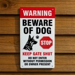 Beware of the Dog Sign Warning Acrylic Signs Beware of Dog Signs
