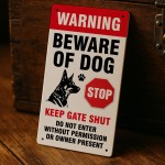 Beware of the Dog Sign Warning Acrylic Signs Beware of Dog Signs