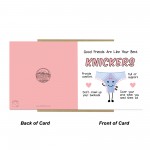 Funny Birthday Card For Friend Bestie Card With Kraft Envelope