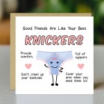 Funny Birthday Card For Friend Bestie Card With Kraft Envelope