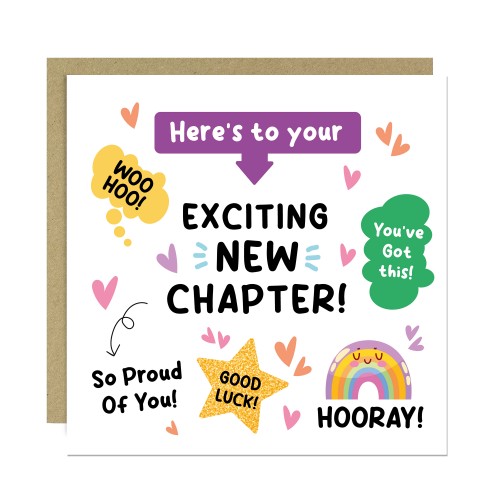 Leaving Card Exciting New Chapter Card For Colleagues Partner Leaving Card Exciting New Chapter Card For Colleagues Partner