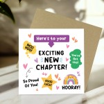 Leaving Card Exciting New Chapter Card For Colleagues Partner Leaving Card Exciting New Chapter Card For Colleagues Partner