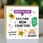 Leaving Card Exciting New Chapter Card For Colleagues Partner Leaving Card Exciting New Chapter Card For Colleagues Partner