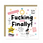 Funny Engagement Card For Couple Boyfriend Girlfriend Joke