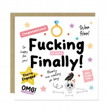 Funny Engagement Card For Couple Boyfriend Girlfriend Joke