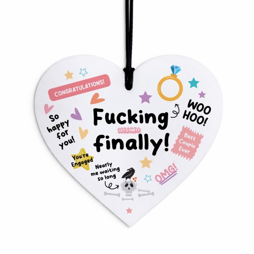 Funny Engagement Gift For Friends Couple Boyfriend Girlfriend