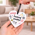Funny Engagement Gift For Friends Couple Boyfriend Girlfriend