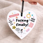 Funny Engagement Gift For Friends Couple Boyfriend Girlfriend