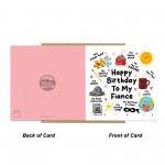 Happy Birthday To My Fiance Card With Kraft Envelope Funny Card Happy Birthday To My Fiance Card With Kraft Envelope Funny Card