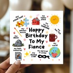 Happy Birthday To My Fiance Card With Kraft Envelope Funny Card Happy Birthday To My Fiance Card With Kraft Envelope Funny Card