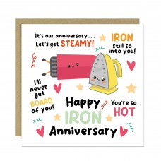 Happy Iron Anniversary Card For Husband Wife 6th Anniversary Car