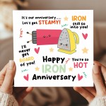 Happy Iron Anniversary Card For Husband Wife 6th Anniversary Car