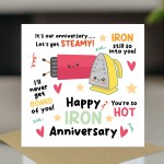 Happy Iron Anniversary Card For Husband Wife 6th Anniversary Car