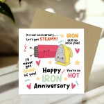 Happy Iron Anniversary Card For Husband Wife 6th Anniversary Car