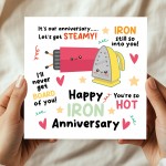 Happy Iron Anniversary Card For Husband Wife 6th Anniversary Car