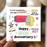 Happy Iron Anniversary Card For Husband Wife 6th Anniversary Car