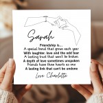 Personalised Friendship Card For Best Friends With Envelope