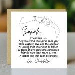 Personalised Friendship Card For Best Friends With Envelope