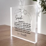 Personalised Friendship Gifts For Best Friends Clear Acrylic
