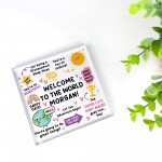 Personalised Welcome To The World Baby Sign Newborn Baby Gift Personalised Welcome To The World Baby Sign Newborn Baby Gift