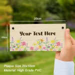 Personalised Garden Sign For Yard Outside Garden Plaque Welcome