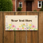 Personalised Garden Sign For Yard Outside Garden Plaque Welcome