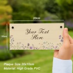 Personalised Yard Garden Sign For Outside Garden Plaque Welcome