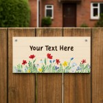 Personalised Garden Sign For Outside Garden Plaque Welcome Sign