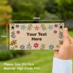 Garden Sign For Outside Personalised Garden Plaque Welcome Sign