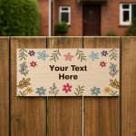 Garden Sign For Outside Personalised Garden Plaque Welcome Sign
