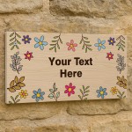 Garden Sign For Outside Personalised Garden Plaque Welcome Sign