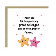 Colleague Card To Say Thank You Card For Great Colleague
