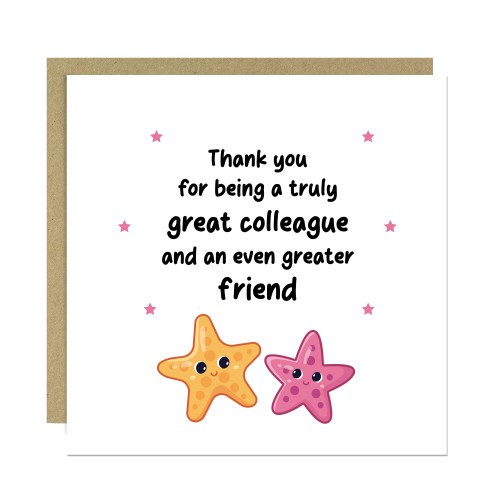 Colleague Card To Say Thank You Card For Great Colleague
