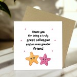 Colleague Card To Say Thank You Card For Great Colleague