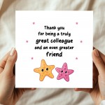 Colleague Card To Say Thank You Card For Great Colleague