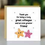 Colleague Card To Say Thank You Card For Great Colleague