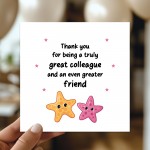 Colleague Card To Say Thank You Card For Great Colleague