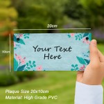 Garden Sign For Outside Personalised Yard Sign Welcome Sign