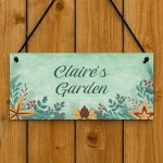 Garden Signs Personalised Floral Garden Decor Garden Plaques