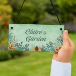 Garden Signs Personalised Floral Garden Decor Garden Plaques