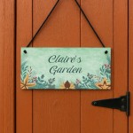 Garden Signs Personalised Floral Garden Decor Garden Plaques