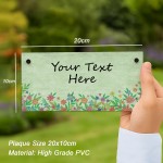 Garden Plaque Personalised Yard Sign Welcome Sign Door Sign