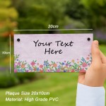 Personalised Outside Sign For Garden Plaque Yard Sign Welcome