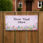Personalised Outside Sign For Garden Plaque Yard Sign Welcome
