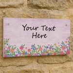 Personalised Outside Sign For Garden Plaque Yard Sign Welcome