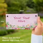 Personalised Sign For Yard Outside Garden Plaque Welcome Sign