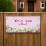 Personalised Sign For Yard Outside Garden Plaque Welcome Sign