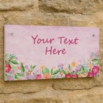 Personalised Sign For Yard Outside Garden Plaque Welcome Sign