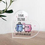15th Anniversary Plaque Gift For Wife Husband Crystal 15th Anniversary Plaque Gift For Wife Husband Crystal