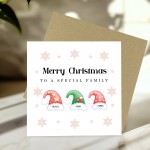 Personalised Family Christmas Card With Envelope Family Cards